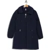 Dkny Stretch Packable Coat In Navy