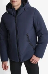 Dkny Stretch Polyester Puffer Jacket In Blue