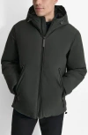 Dkny Stretch Polyester Puffer Jacket In Green
