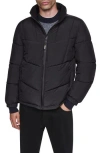 Dkny Stretch Puffer Jacket In Multi