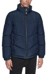 Dkny Stretch Puffer Jacket In Multi