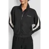 Dkny Stripe Full Zip Track Jacket In Black