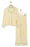 Dkny Stripe Long Sleeve Top & Pants Pajamas