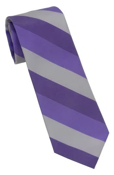 Dkny Stripe Tie In Purple
