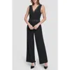 Dkny Stud Detail Scuba Crepe Jumpsuit In Black