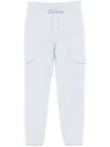 Dkny Studded-logo Track Pants In 蓝色