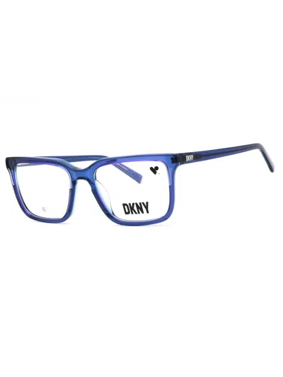 Dkny Stylish Rectangular Women's Eyeglasses In Blue