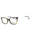 Dkny Stylish Rectangular Women's Eyeglasses In Multi