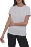 Dkny Subway Tile Logo T-shirt In White
