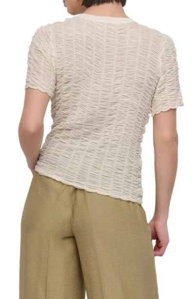Dkny Superfine Textured Short Sleeve Jumper