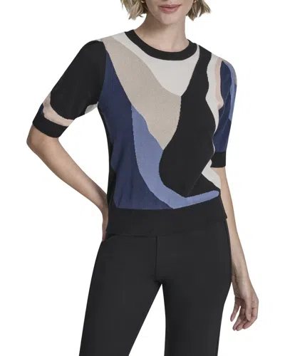 Dkny Sweater Top In Blue