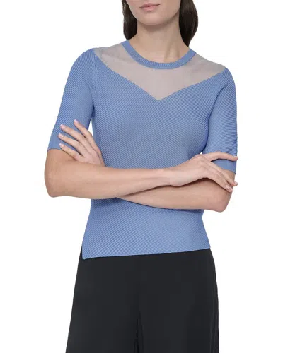Dkny Sweater Top In Blue