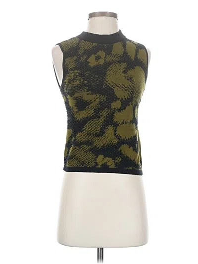 Pre-owned Dkny Sweater Vest In Green