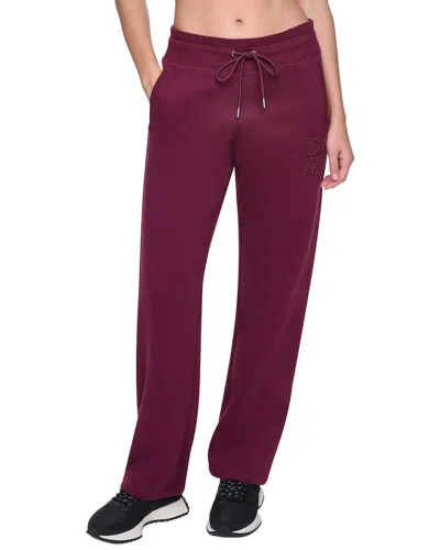 Dkny Sweatpant In Burgundy