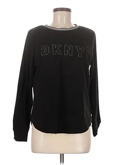 Pre-owned Dkny Sweatshirt In Black