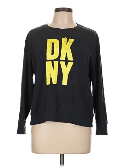 Pre-owned Dkny Sweatshirt In Black