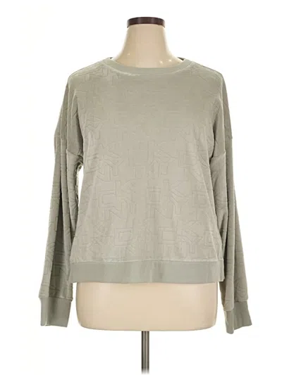 Pre-owned Dkny Sweatshirt In Gray