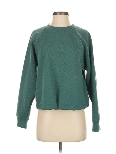 Pre-owned Dkny Sweatshirt In Green