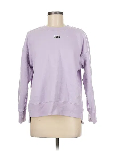 Pre-owned Dkny Sweatshirt In Purple
