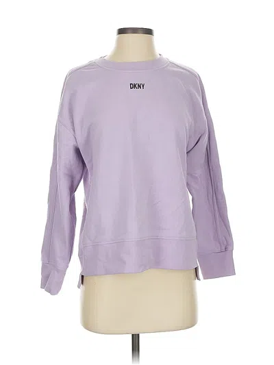 Pre-owned Dkny Sweatshirt In Purple
