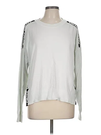 Pre-owned Dkny Sweatshirt In Silver