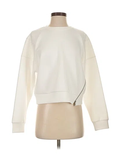 Pre-owned Dkny Sweatshirt In White