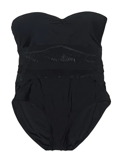 Pre-owned Dkny Swimsuit Bottoms In Black