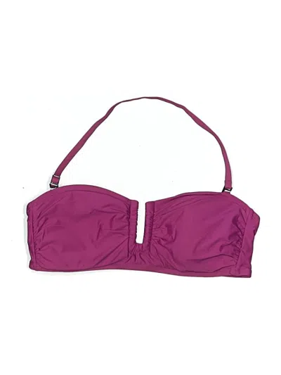 Pre-owned Dkny Swimsuit Top Purple Swimwear