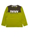 Dkny Colour-block Logo-print Sweatshirt In Anice
