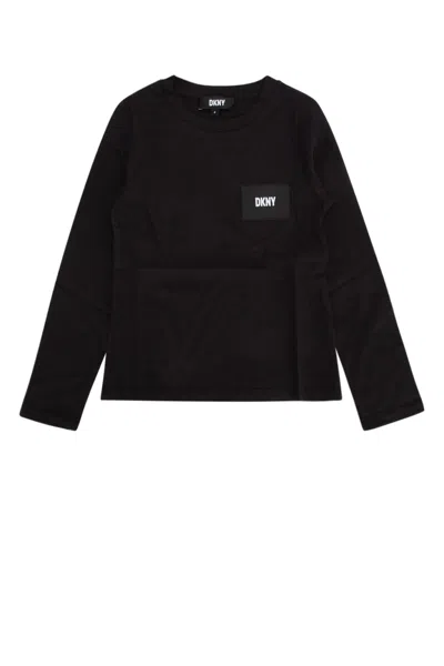Dkny Kids' T-shirt In Black