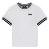 Dkny Logo-print Organic-cotton T-shirt In P Bianco