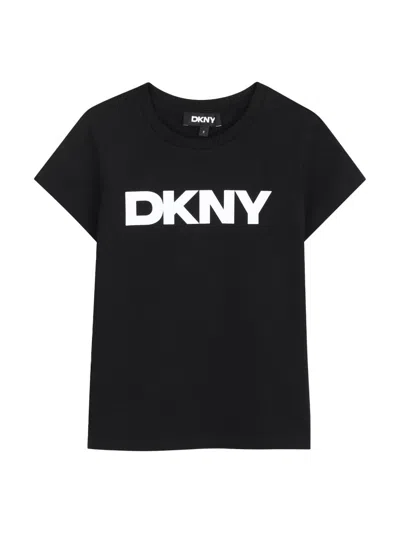 Dkny T-shirt Con Stampa Logo In Black