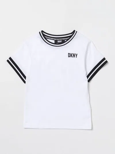 DKNY T-SHIRT DKNY KIDS COLOR WHITE,F47589001