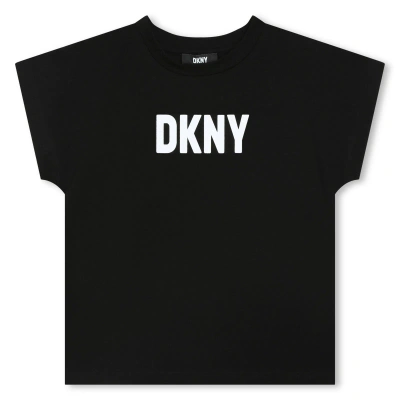 Dkny Kids' T-shirt With Print In Black