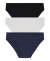 Dkny Table Top Assorted 3-pack Bikinis In Multi