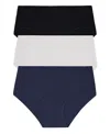 Dkny Cotton Blend Assorted 3-pack Briefs In Animal Print