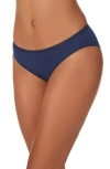 Dkny Table Top Stretch Cotton Blend Bikini In Blue