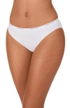 Dkny Table Top Stretch Cotton Blend Bikini In White