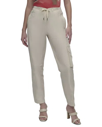 Dkny Taffeta Cargo Pant In Brown