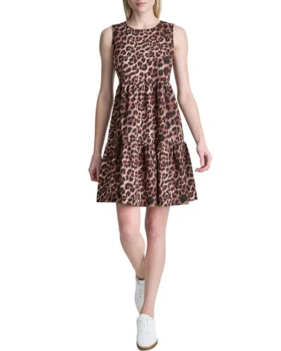 Dkny Tank Dress In Animal Print