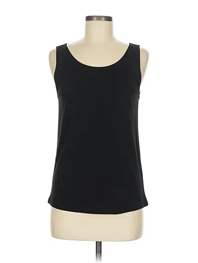 Pre-owned Dkny Tank Top Black Scoop Neck Tops