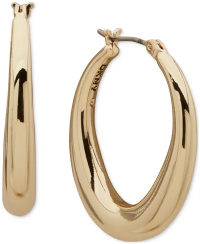 Dkny Tapered Hoop Earrings In Gold