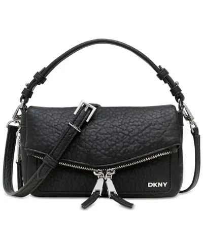 Dkny Taryn Mini Crossbody In Black,silv