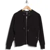 Dkny Tech Ottoman Full Zip Hoodie In Black