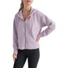 Dkny Tech Ottoman Full Zip Hoodie In Orchid