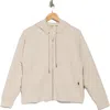 Dkny Tech Ottoman Full Zip Hoodie In Sand