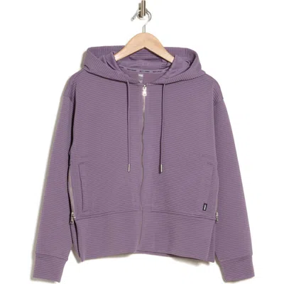 Dkny Tech Ottoman Full Zip Hoodie In Vesper