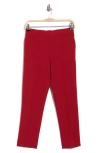 Dkny Tech Tailoring Ankle Pants In Red