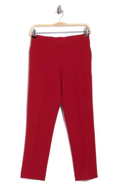 Dkny Tech Tailoring Ankle Pants In Red