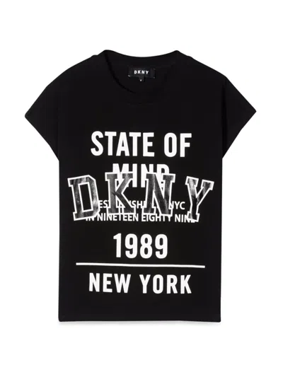 Dkny Kids' Tee Shirt In Black